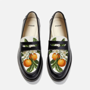 Orange Penny Loafer