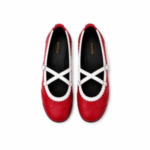 Harmonie Ballerina Flat In Red