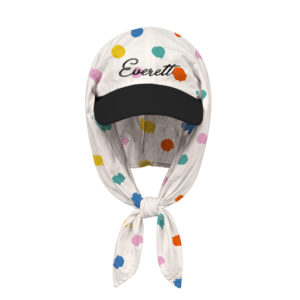 Polka Bandana Cap In White